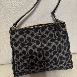Coach small black/grey bag. Lightly used